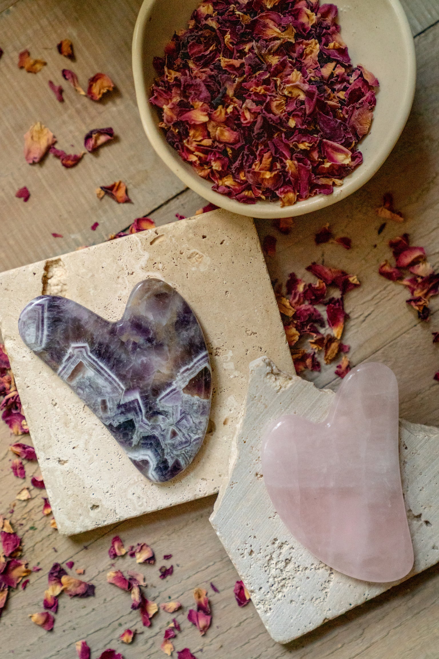 AMETHYST GUA SHA | Hand Carved - Image 3